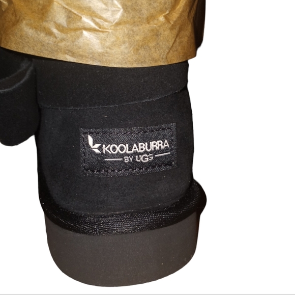 koolaburra by ugg black Faux Fur Short Boots - - Picture 9 of 11